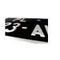Vue Plaque immatriculation noire pour moto collection Vue Plaque immatriculation noire pour moto collection