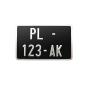 Plaque Immatriculation Collection Moto en aluminium noir Plaque Immatriculation Collection Moto en aluminium noir