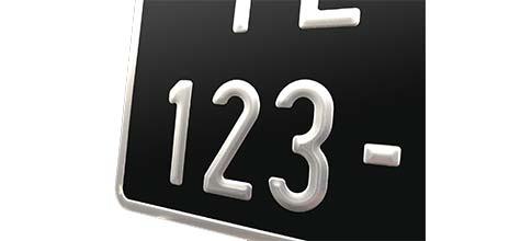 Plaques immatriculation et accessoires Ref. 17/10033840 Eclairage plaque  Noir Moto & Trike immatriculation