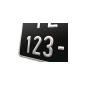 Détail sur Plaque immatriculation noire pour moto collection Détail sur Plaque immatriculation noire pour moto collection