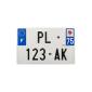 Plaque immatriculation moto aluminium Plaque immatriculation moto aluminium
